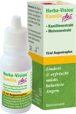OmniVision GmbH HERBA-VISION Kamille plus Augentropfen 15 ml 10002201