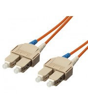 equip SC/SC 62.5/125m 1.0m 1m SC Orange Glasfaserkabel SC/S Optical Fiber Patch Cord OM1 (253321)