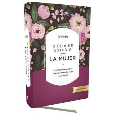Rvr60 Biblia de Estudio Para La Mujer, Tapa Dura, Interior a Color, Comfort Print, Gebundene Ausgabe von RVR 1960-Reina Valera 1960,Vida, Harper