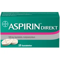 ASPIRIN DIREKT 10 St Kautabletten