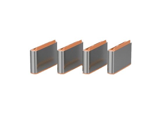 Lindy 40428 USB-C Port Schloss SET,ORANGE,1x Schlüssel/4x Schloss