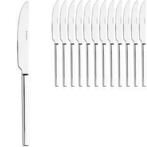 Esmeyer Tafelmesser Sophie 228-019, Wellenschliff, 22,5 cm, Edelstahl 13/0, silber poliert, 12 Stück