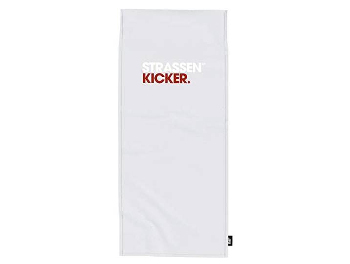 Herding STRASSENKICKER Sport- & Fitnesstuch, ca. 50x110 cm +15 cm Flap, 100% Polyester, mit Flag Label, Rückseite mit Überzug für Fitnessgeräte und integrierter Reißverschlusstasche