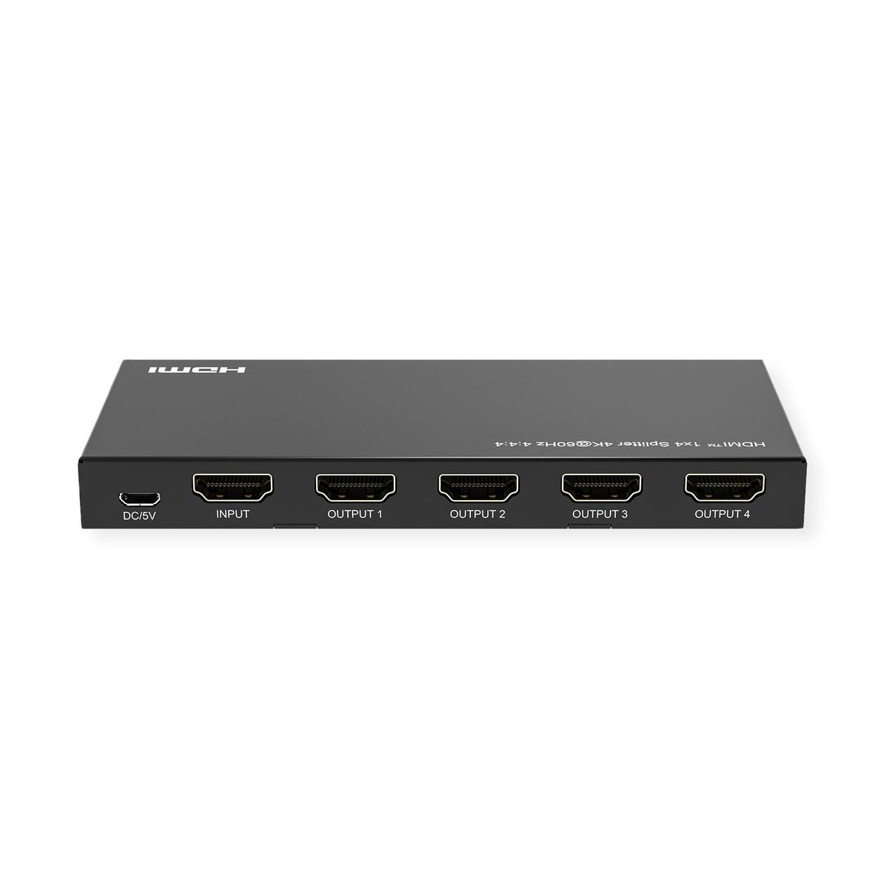 Value HDMI Splitter 1x4, 4K60Hz (14.99.3584)