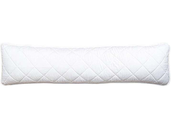 Seitenschläferkissen JEKATEX SIDESLEEPER MEMORY , weiß, B:40cm L:145cm, Obermaterial: 100% Polyester. Füllung Innenkissen: 100% Polypropylen, Funktionskissen, Seitenschläferkissen, Seitenschläferkissen mit Memoryeffekt