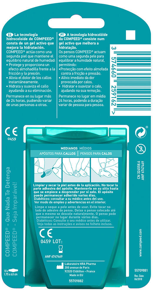 Compeed Callos medio 10 medicazioni