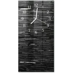 WANDUHR aus Glas 30x60 cm - Steine