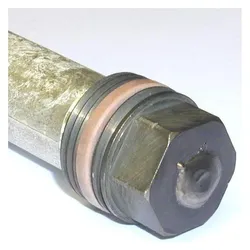 Plaion Magnesium-Stabanode mit PTFE-Dichtung, 3/4", Ø 22 mm, 700 mm, Heizkörper