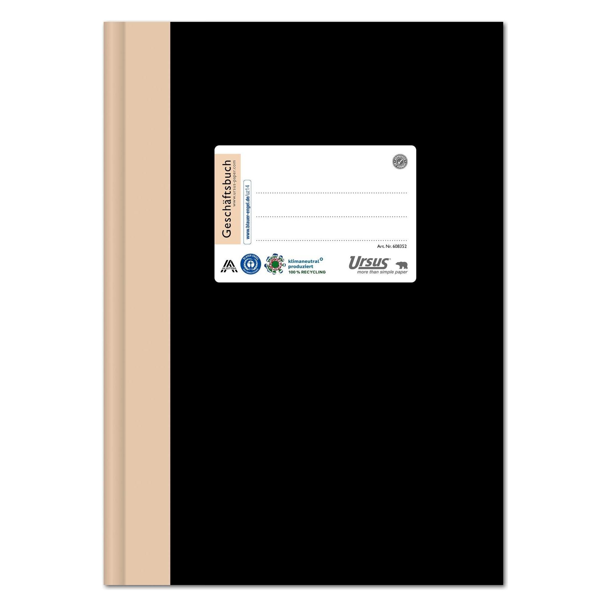 Ursus Geschäftsbuch 2921B96L 608352 DIN A4 96Blatt 80g liniert (A4, Liniert) (608352)