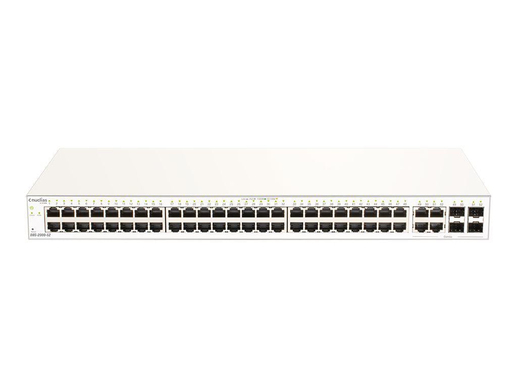 D-Link DBS-2000-52MP 52-Port Gigabit Desktop Switch Cloud-managed