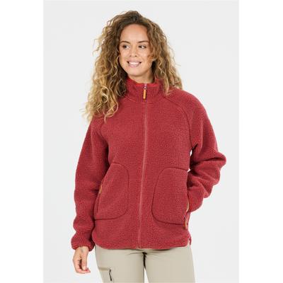 Fleecejacke WHISTLER "Pioneer", Damen, Gr. 40, rot (beige), 100% Polyester, unifarben, normal, hoch geschlossener Ausschnitt, Jacken Fleecejacke, mit atmungsaktiver Eigenschaft