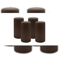 Kopschitz Kerzen 2er Set Stumpenkerzen/Adventskranzkerzen Schokolade Ø 100 x 300 mm