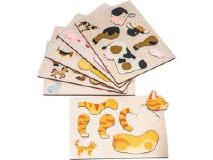 Magnetpuzzle Bauernhoftiere 6er Set