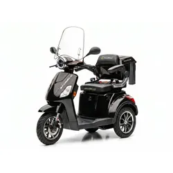 E-Seniorenmobil Denia, Lithium-Akku, 3-Rad, 1000 Watt, Schwarz