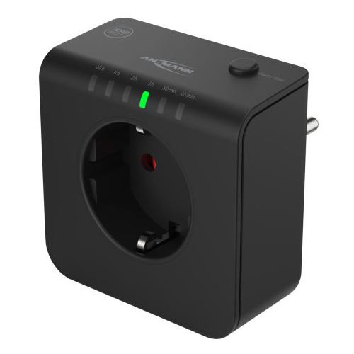 0.00m ANSMANN Timer Steckdose digital Schwarz 1 (1260-0015)