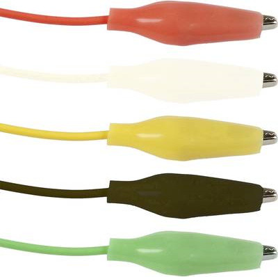 Joy-it Snelkoppelingstekkers met krokodilklemmen voor Arduino, Banana Pi en Raspberry Pi (COM-KROKO-50)