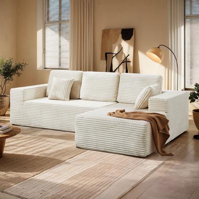 Pocassy Oversized Loveseat Chaise Lounge Chair Indoor Comfy Deep Seat Sleeper Couch - 1 Set