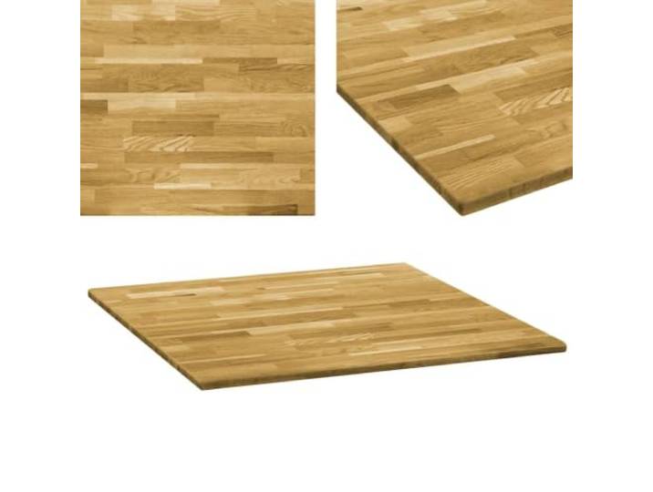 LLEZKBR Home Tools-Tischplatte Eichenholz massiv eckig 23mm 80x80cm