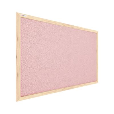 Allboards Pastellrosa Pinnwand mit Holzrahmen 60x40cm Pastellrosa Korktafel