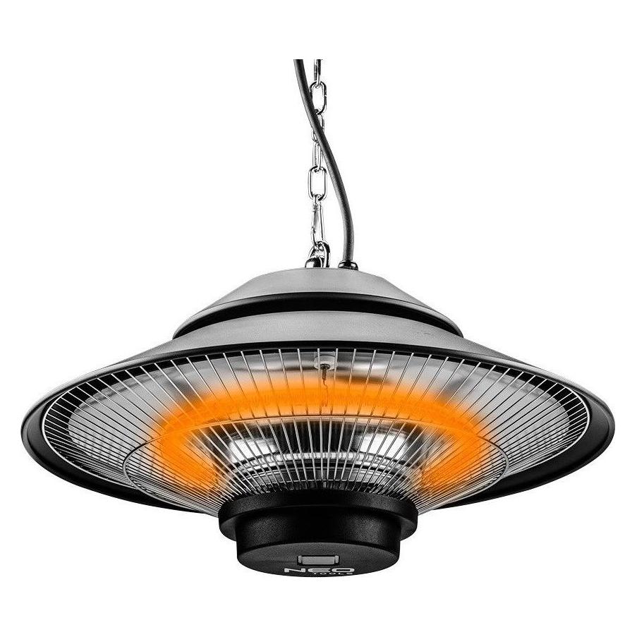 Topex 90-034 electric space heater Infrared Indoor & outdoor 1500 W Juodas (1500 W) (TOP-90-034)