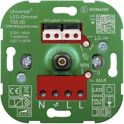 Ehmann, Lichtschalter + Storenschalter, LED UnterputzDimmer Professional