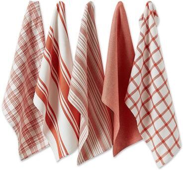 DII Assorted Woven Dishtowels (Set of 5)