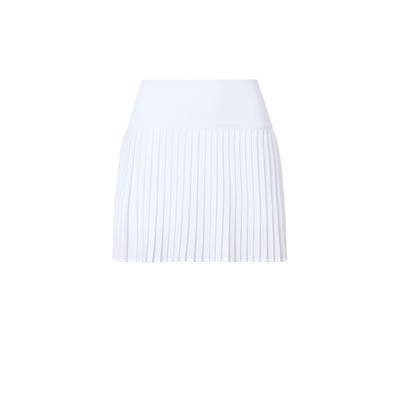 Plisseerock FABLETICS "Fabletics Rock HOT SHOT PLEATED CLASSIC MINI SKIRT", Damen, Gr. XS, classic weiß, Casual, regular fit, Röcke, aus Recycling-Material