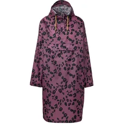 Tchibo - Regenponcho »packable« - Damen - Gr. L/Xl - schwarz/print