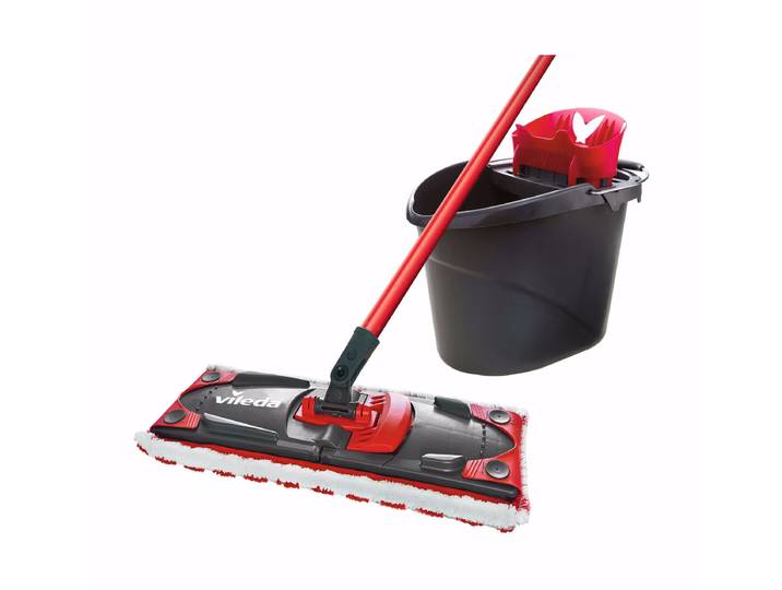Vileda Ultmax Komplett Set Flachwischer Flachwischer-Set – Bodenwischer/Wischmopp