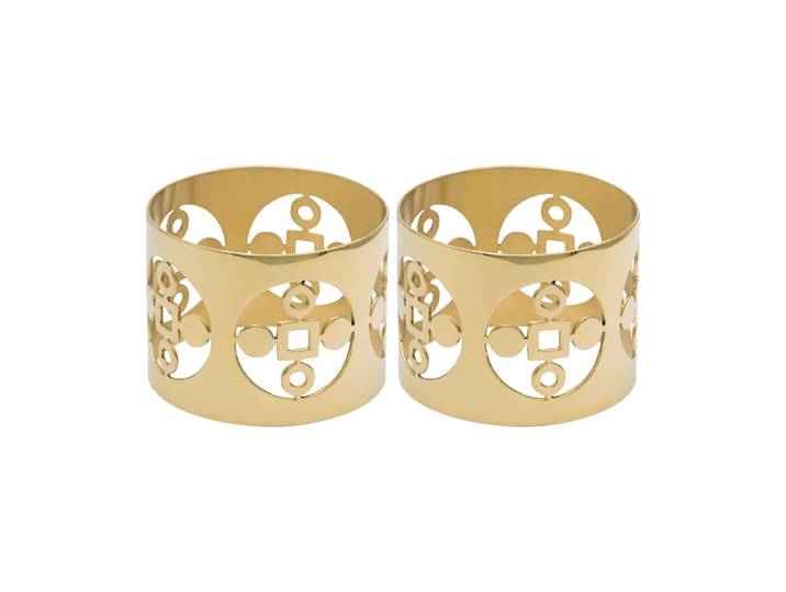 Hilke Collection Anima Gemella anneaux de serviette - lot de 2 Laiton