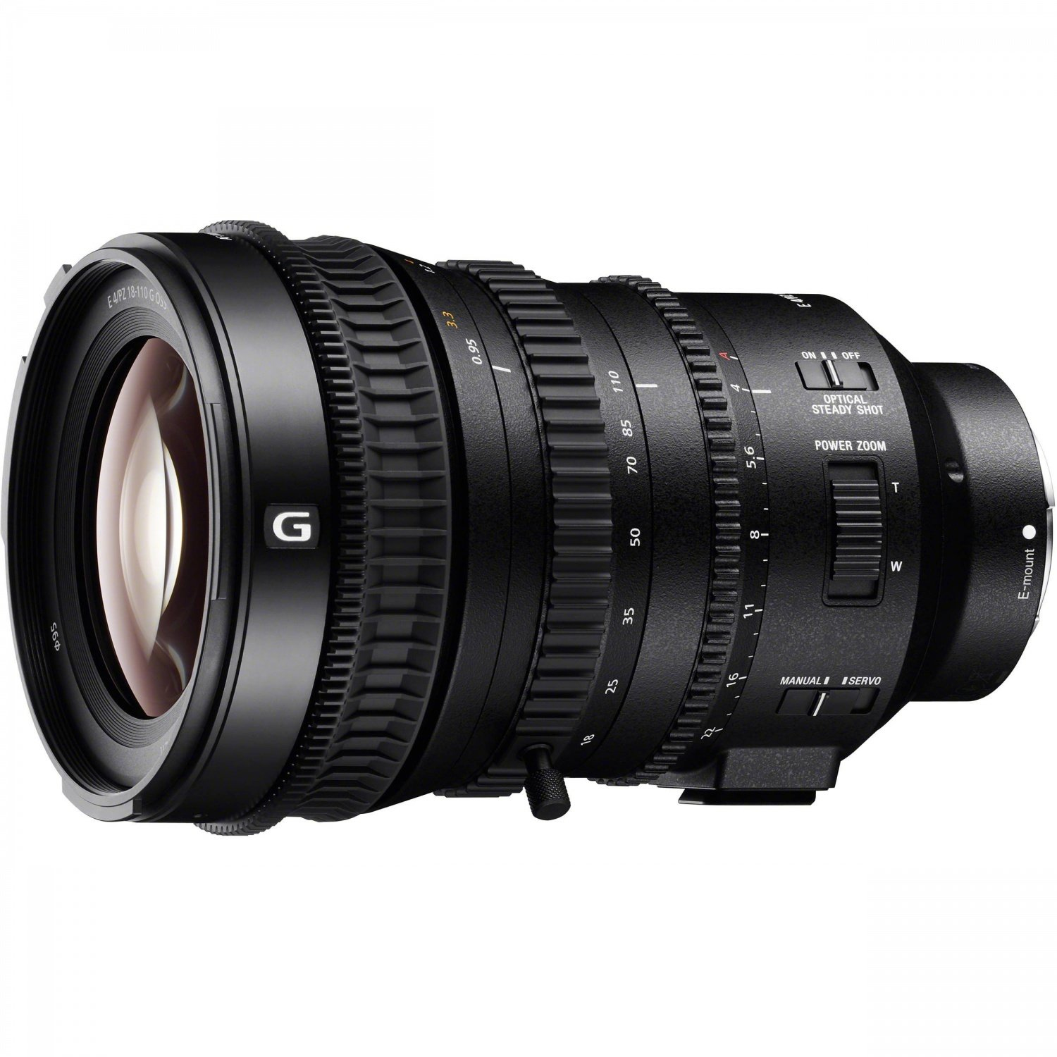 Sony SELP18110G, Telezoom-Objektiv, 15/28, 18 - 110 mm, Bildstabilisator, Sony E, Autofokus