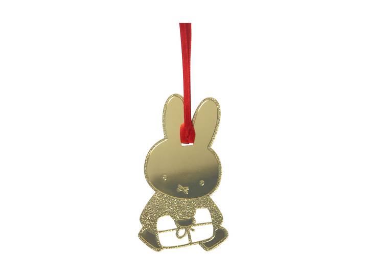 Pluto Design Suspension décorative de Noël Miffy Or