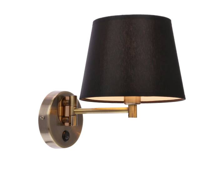 Bilderleuchte Ibis, Schwarz, Bronzefarben, Metall, Kunststoff, 29x25x20 cm, RoHS, Europäischer Sicherheitsstandard, Lampen & Leuchten, Innenbeleuchtung, Wandleuchten, Bilderleuchten