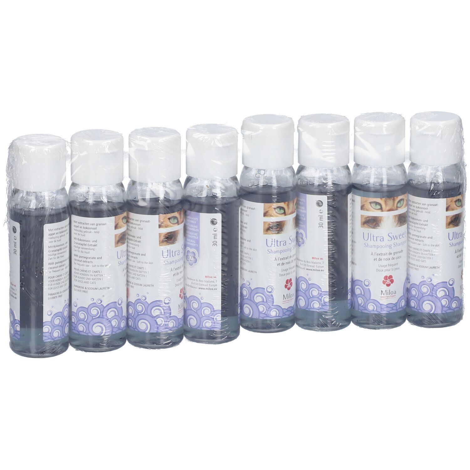 Miloa Ultra Sweet 8x30 ml Shampoo