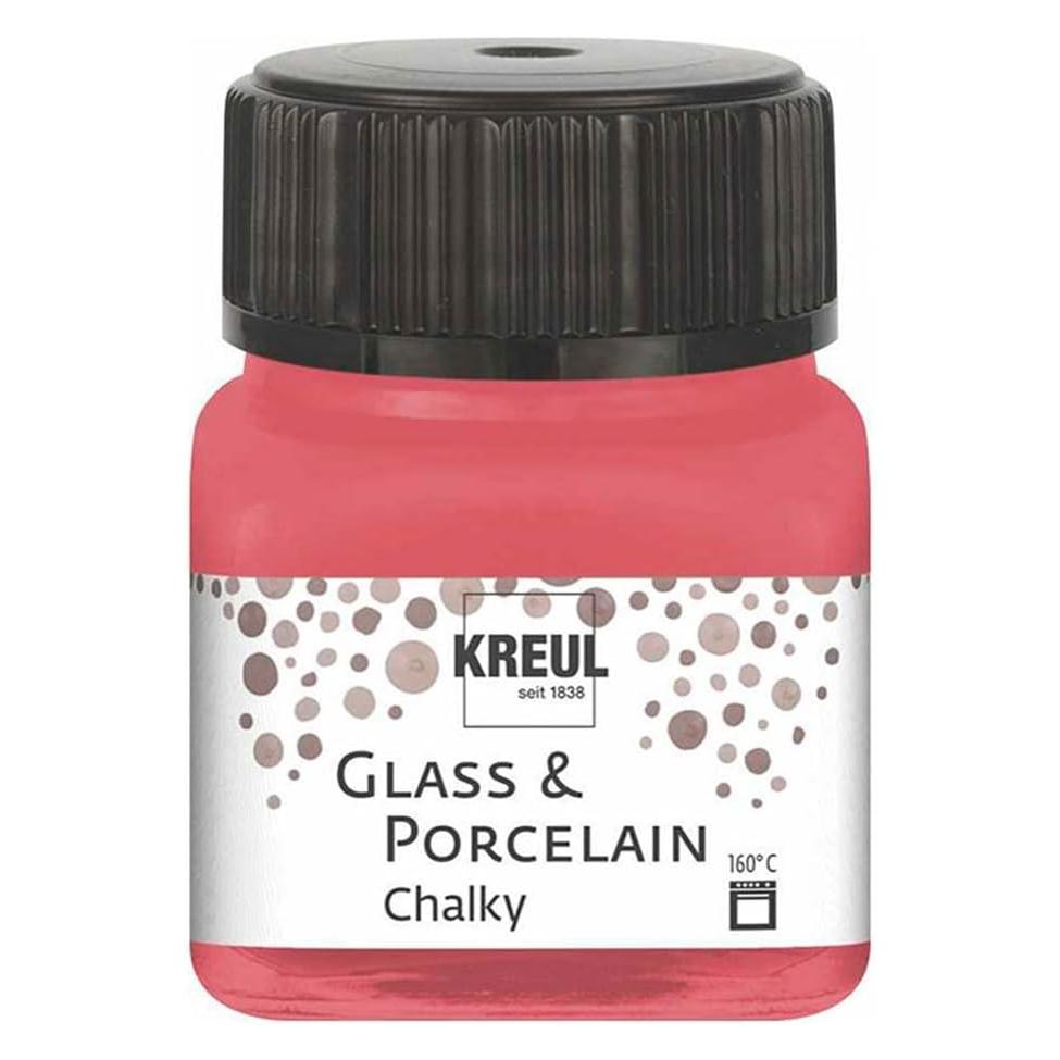 Kreul Glass & Porcelain Chalky, Porzellan- und Glasfarbe (20 ml) (16634)