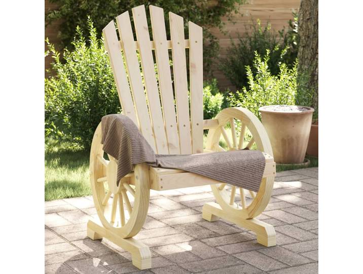 vidaXL Adirondack-Gartenstühle 4 Stk. Massivholz Tanne