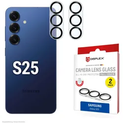 DISPLEX Full Cover Camera Lens Glass, Samsung Galaxy S25 (2 Stück)