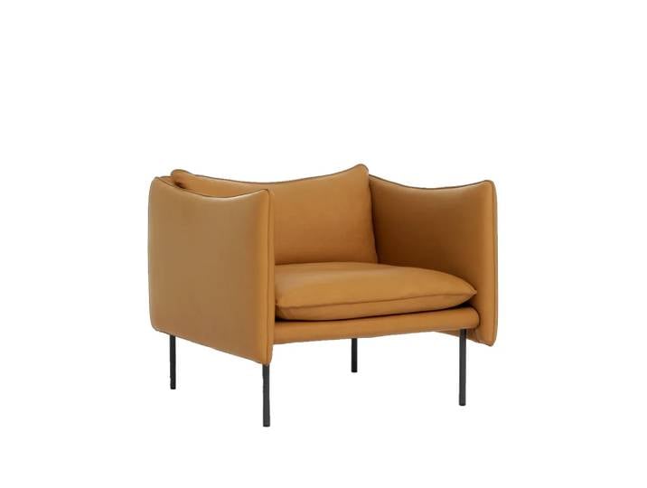 Fogia Tiki Sessel Elmotique43807 cognac-schwarzgrau Bein