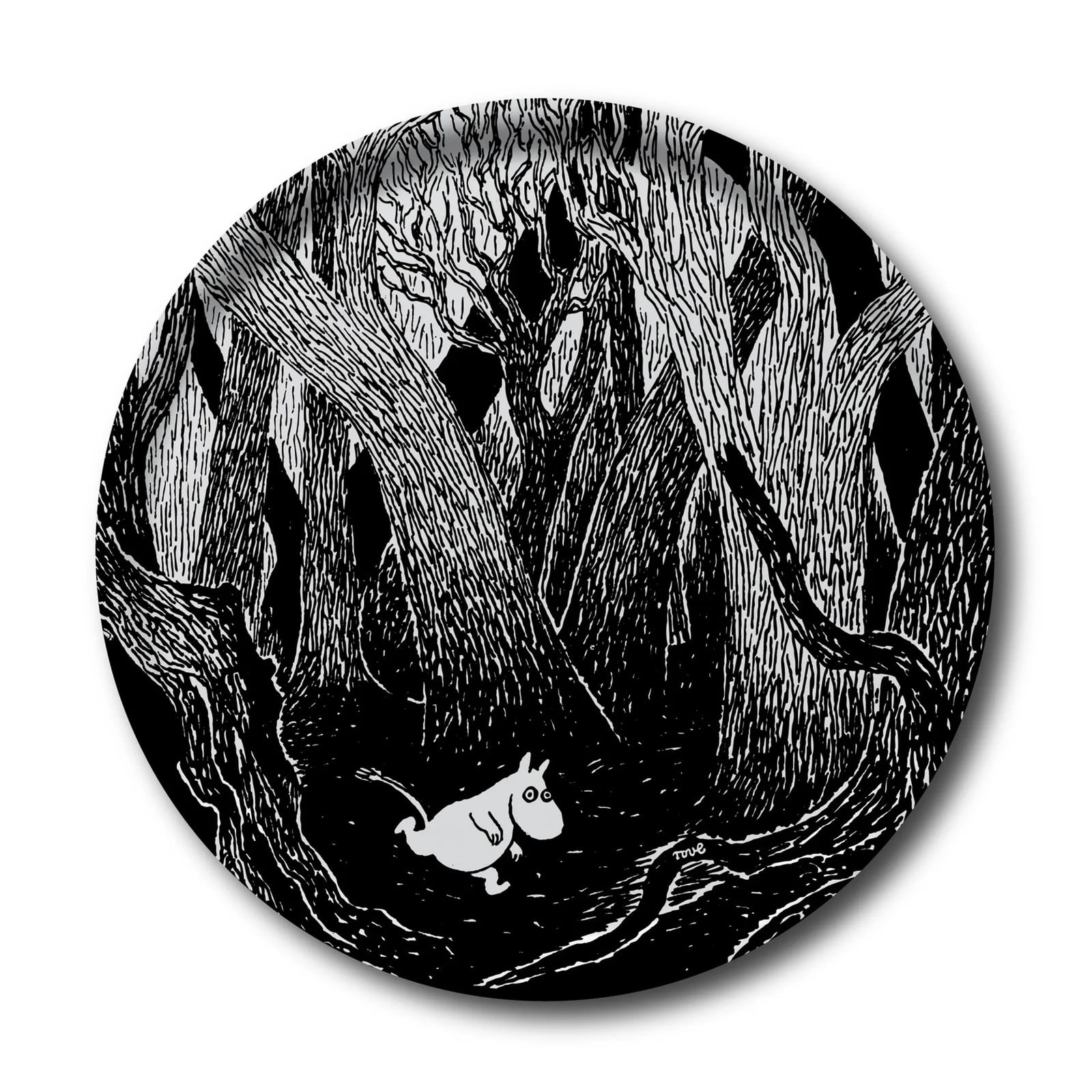 Opto Design Running Moomin rond dienblad, diameter: 38 cm