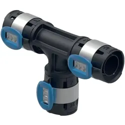 Geberit, Rohrverbindungstechnik, FlowFit T-Stck egal 40 mm 620084001 (T-Verbindung)