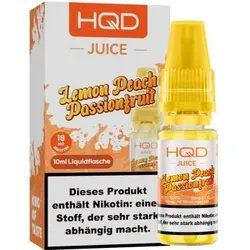 HQD Juice Lemon Peach Passionfruit NicSalt Liquid