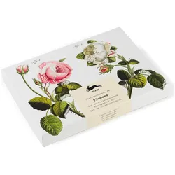 The Pepin Press, Grusskarte + Briefpapier, Correspondence Set FLOWERS (98 Stk.)