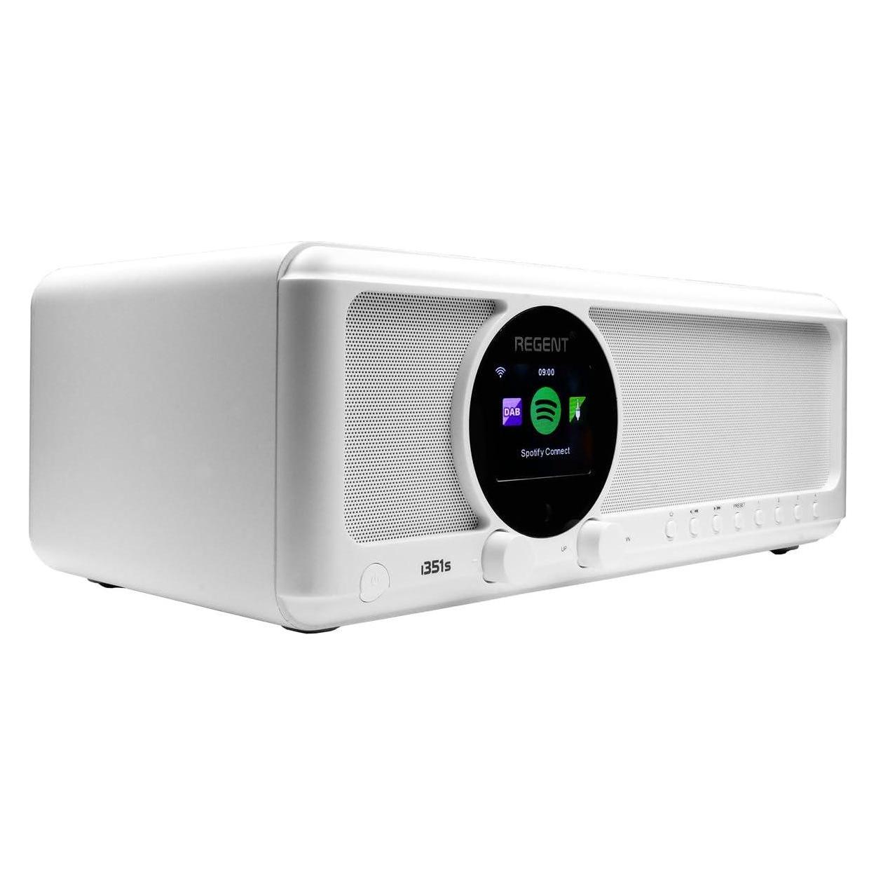 Ferguson Regent i351s Funkempfänger (Weiss) (DAB, DAB+, FM, Internetradio, Bluetooth, WLAN) (i351s)
