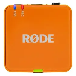 RØDE Mikrofon-Funksystem Wireless GO Gen 3 Orange + Bonus In-Ear Kopfhörer, Mikrofon