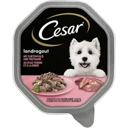 Cesar Landküche Kalb & Truthahn in Sauce 14x150 g