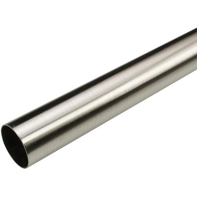 Gardinenstange LIEDECO "Gardinenstange, Liedeco, Stilrohr Ø 28 mm (1 Stück)" Gr. 4, silber (edelstahlfarben), L:240cm Ø:28mm, Metall, Gardinenstangen