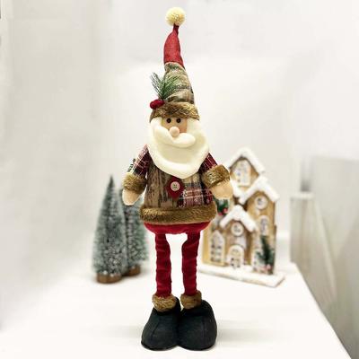 Youfap Market Home Party Xmas Ornaments, Adjustable Santa Claus, Snowman, Elk Plush Dolls santa Claus