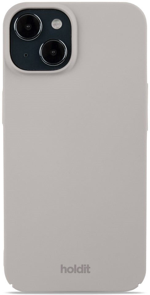 Holdit iPhone 15 Slim Plastic Case - Taupe