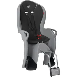 Hamax Kiss Kindersitz fürs Fahrrad, Rahmenmontage, grau/schwarz