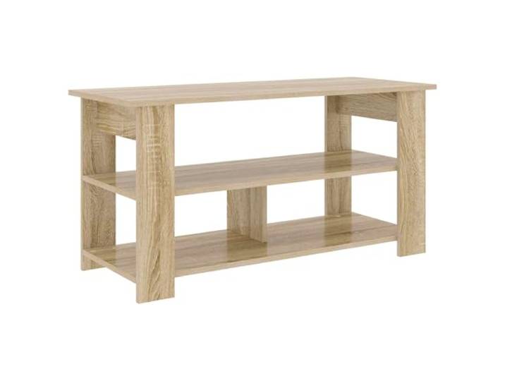 KUPTYERFG TV-Ständer Sonoma-Eiche 100x40x50 cm Lowboard Fernsehtisch Kompakter Phonoschrank für Wohnzimmer und Schlafzimmer mit geräumiger Ablage für Mediengeräte und Dekoration.